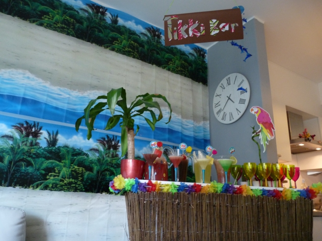 Tikki Bar 25th birthday hawaiian luau